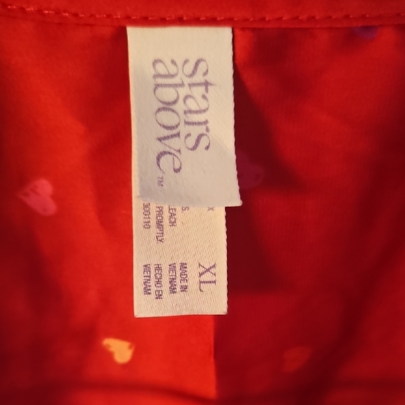 Stars Above Red Heart Pajama Set - Picture 2 of 7